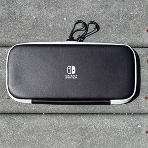 Nintendo Switch Black Travel Case, Video Games, Black Inside, Zip, 10 Inch Long